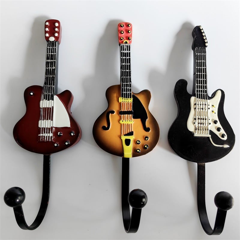 🎸Vintage Guitar Shaped Decorative Hooks Rack