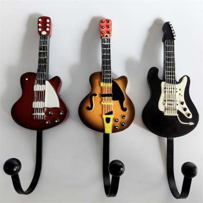 🎸Vintage Guitar Shaped Decorative Hooks Rack