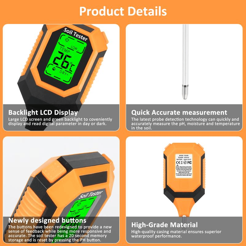 🔥Last Day 49% OFF-Digital 4-in-1 Soil Test Meter
