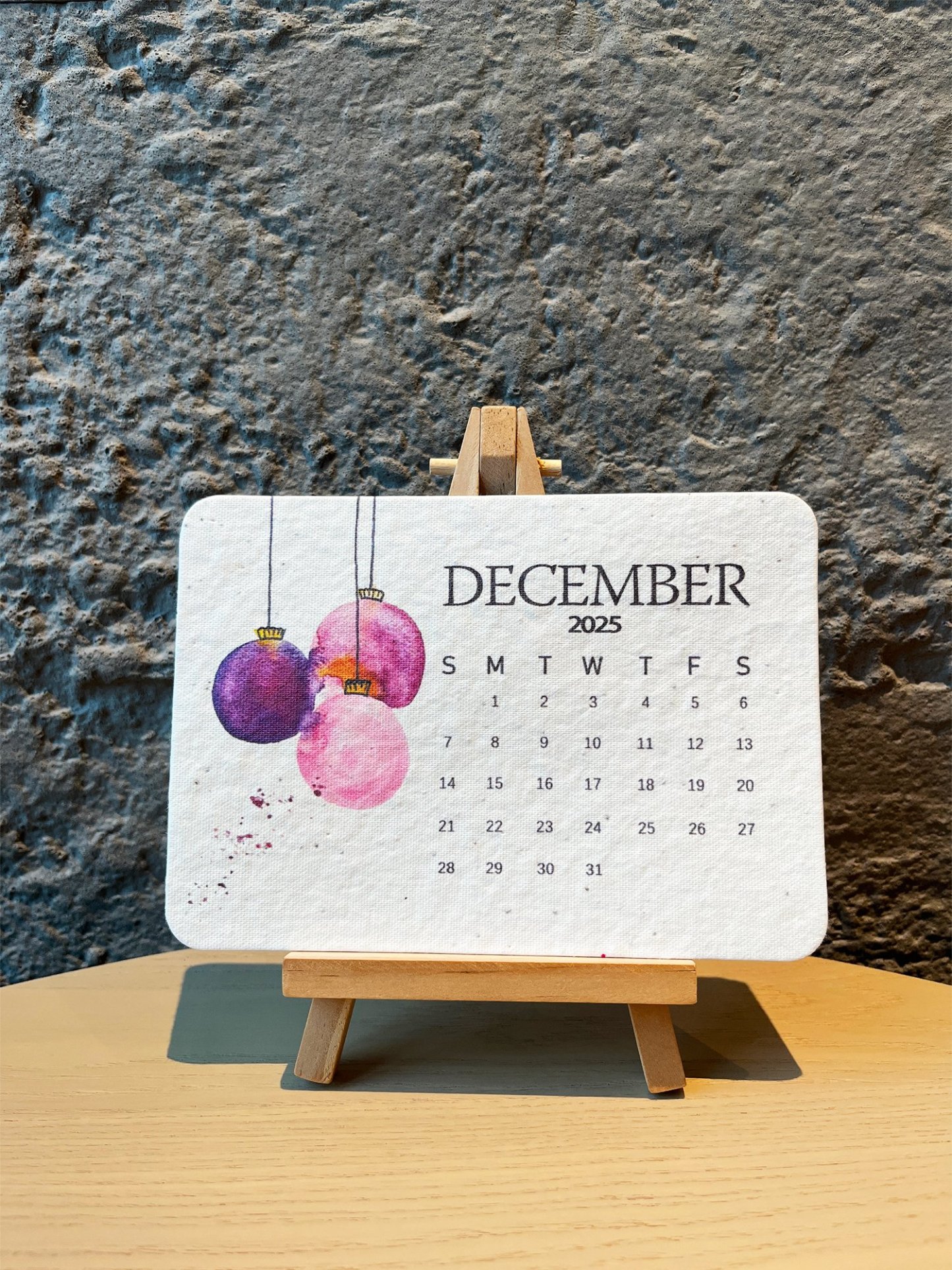 🌱Eco-Friendly Plantable Seed Calendar 2025
