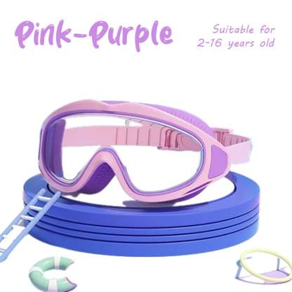 🔥Last week 49% OFF🔥HD children's large frame waterproof and anti-fog swimming goggles