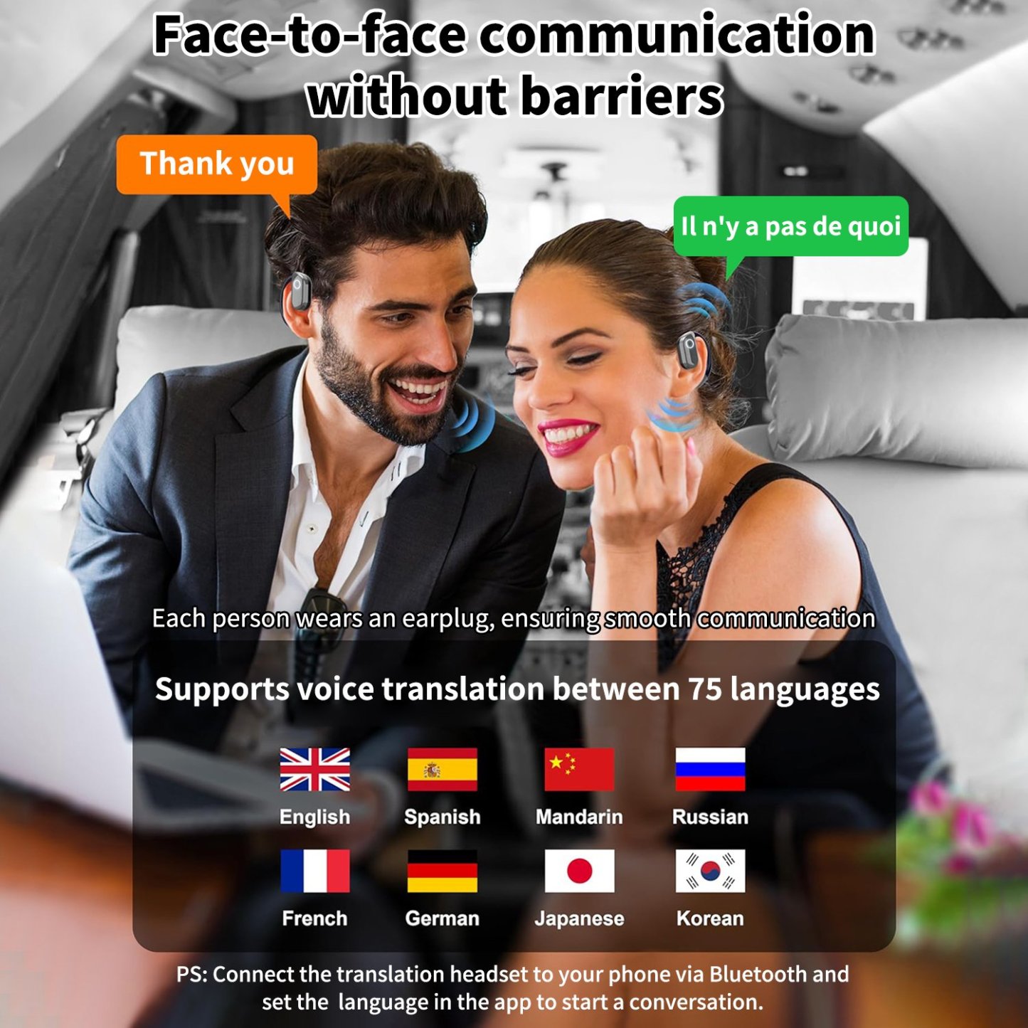 🏆LAST DAY SALE 50% OFF⏰AI Translation Wireless OWS Bluetooth5.4 Earphones