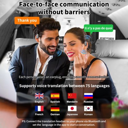 🏆LAST DAY SALE 50% OFF⏰AI Translation Wireless OWS Bluetooth5.4 Earphones