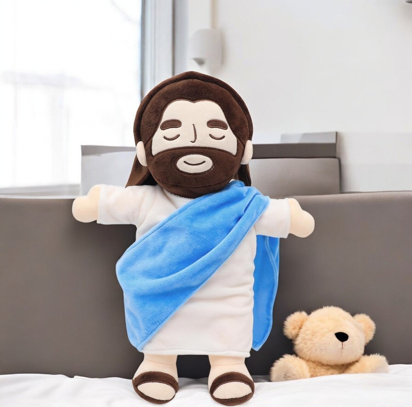 🎁Last Day Promotion 49% OFF-✝️Comforting Christ - Jesus Breathing Plushie💖