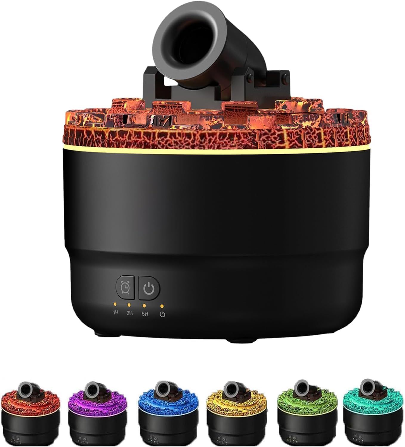 Volcano Aromatherapy Diffuser Humidifier, Small Turret Shaped Essential Oil Diffuser