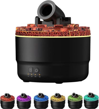 Volcano Aromatherapy Diffuser Humidifier, Small Turret Shaped Essential Oil Diffuser