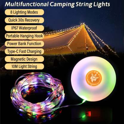🎅Christmas 49% OFF🎁32.8 FT Camping Outdoor Waterproof String Light