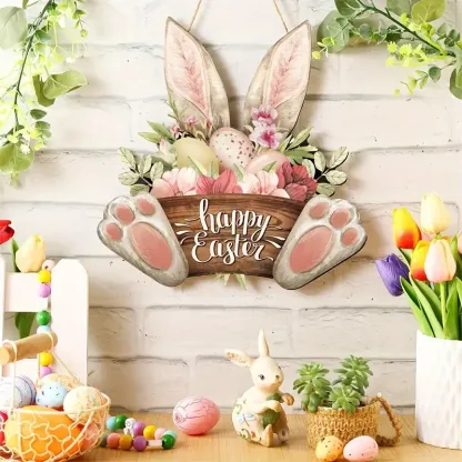 🎁Last Day Promotion 49% OFF🔥Easter Bunny Wooden Suncatcher🐰🌸