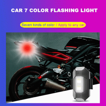 7 Colors LED Aircraft Strobe Lights & USB Charging