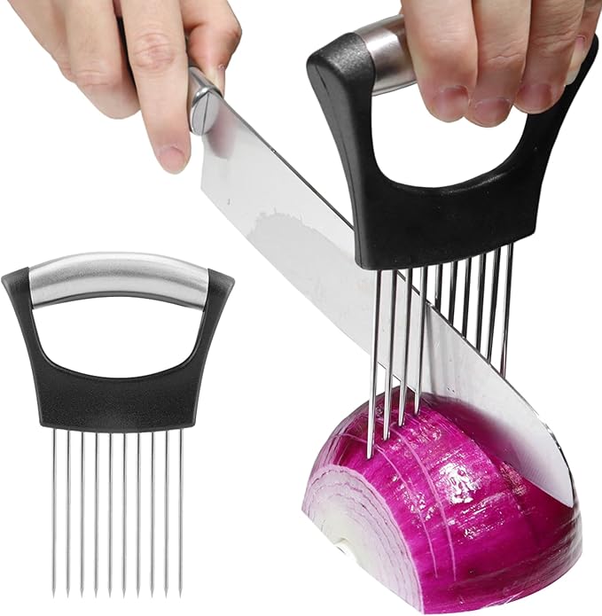 Onion Holder for Slicing – Safe & Easy Kitchen Tool 🧅🔪