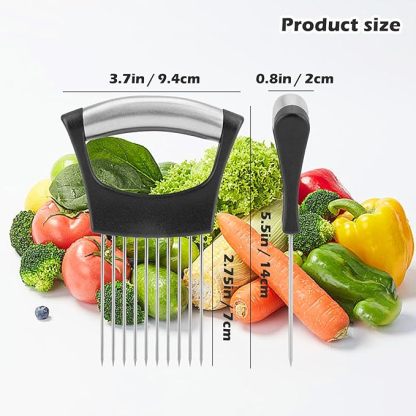 Onion Holder for Slicing – Safe & Easy Kitchen Tool 🧅🔪
