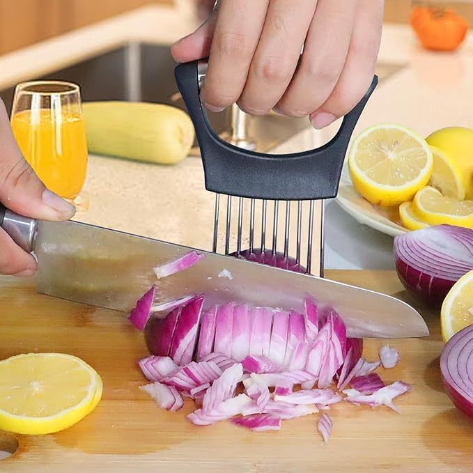 Onion Holder for Slicing – Safe & Easy Kitchen Tool 🧅🔪