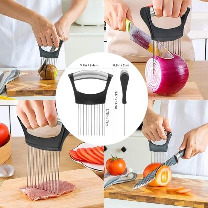 Onion Holder for Slicing – Safe & Easy Kitchen Tool 🧅🔪