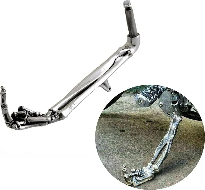 Skeleton Paw With Middle Finger Motorcycle Kickstands