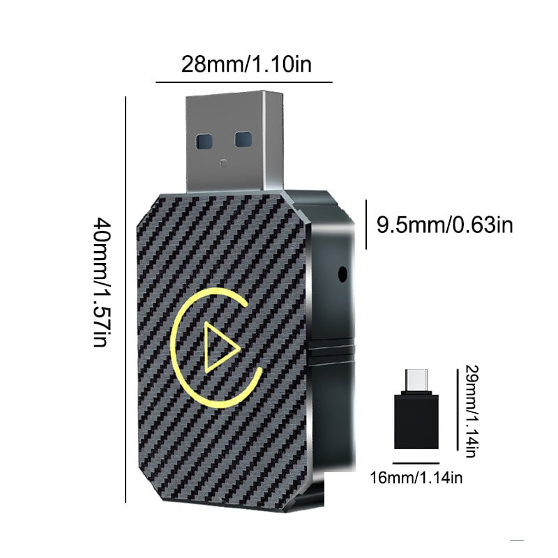 ✨LAST DAY ONLY 49% OFF🔥 Mini Universal Wireless CarPlay Adapter