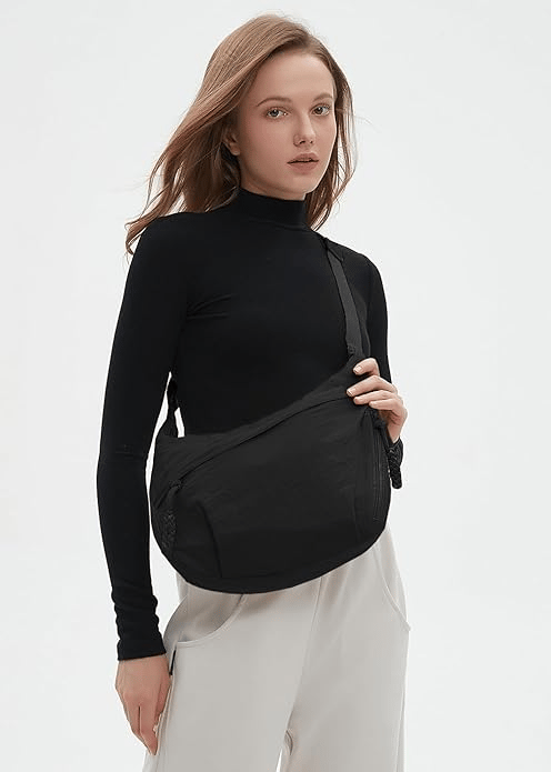 🎉Last Day Promotion 49% OFF - ✨ Stylish Plain Color Nylon Crossbody Bag 