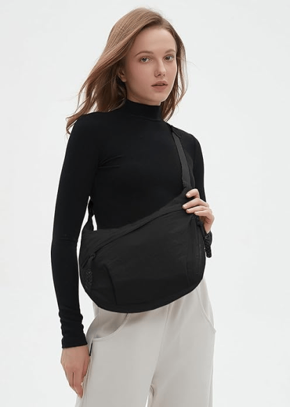 🎉Last Day Promotion 49% OFF - ✨ Stylish Plain Color Nylon Crossbody Bag 