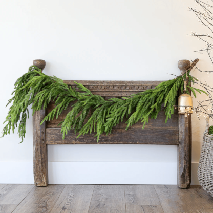 Christmas Sale 50% OFF!✨Natural Christmas Greenery - Real Touch Norfolk Pine Garland🌲