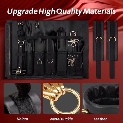 💥Hot Sale💥BDSM Bondage Sex Toys - 3 Fun Leather Bondage Toy Set