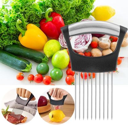 Onion Holder for Slicing – Safe & Easy Kitchen Tool 🧅🔪