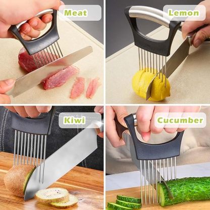Onion Holder for Slicing – Safe & Easy Kitchen Tool 🧅🔪