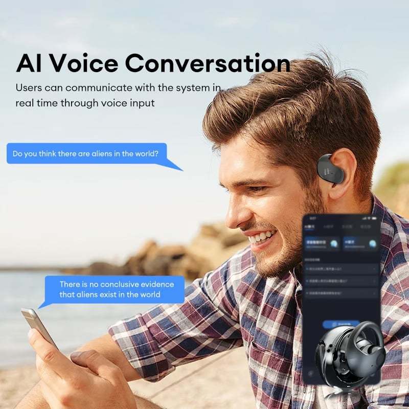 🏆LAST DAY SALE 50% OFF⏰AI Translation Wireless OWS Bluetooth5.4 Earphones