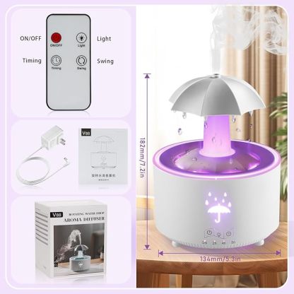 Hot Sale 49% OFF⏰ Rain Umbrella Humidifier & Aroma Diffuser with Soothing Rain Sounds
