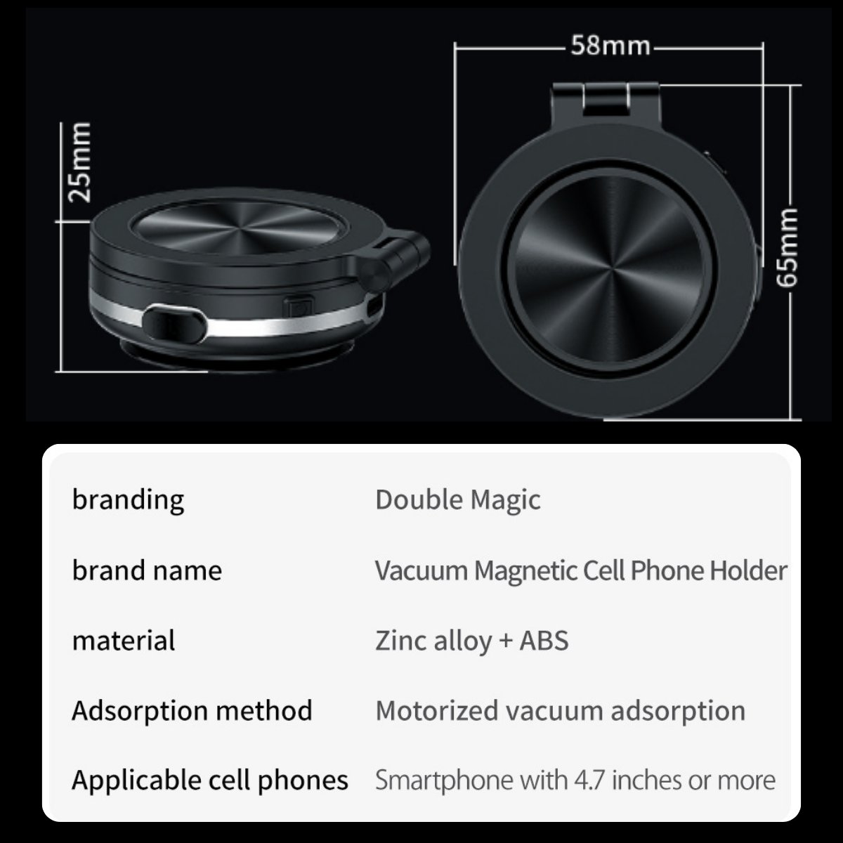 49% OFF💥💥-Vacuum Magnetic Car Phone Holder🔥🔥