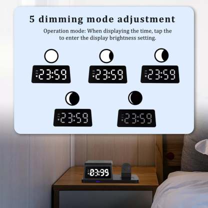 🔥7 in 1 Charging Station with Clock, Wireless Charger