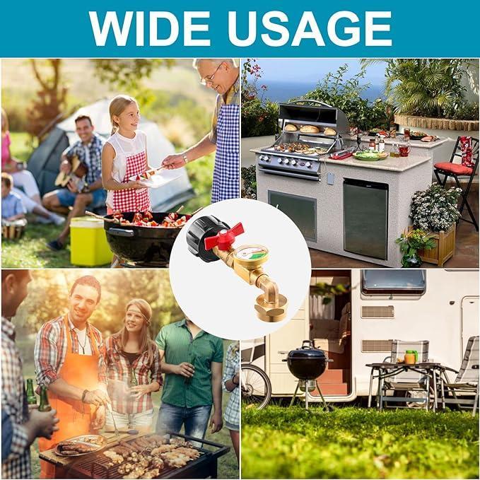 LAST DAY PROMOTION SAVE 49% Top-Rated Propane Refill Elbow Adapter with Tank Gauge