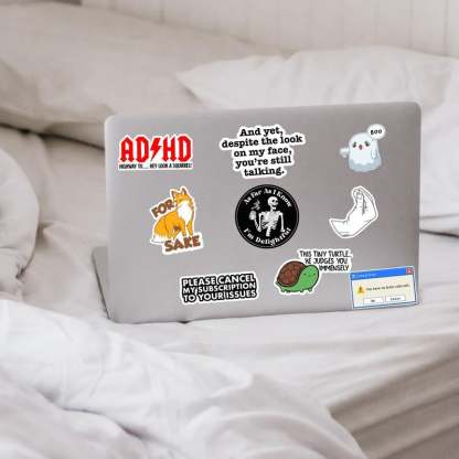 🔥Hot Sale 49% OFF Today-Set of 130 Pcs Funny Saying Stickers