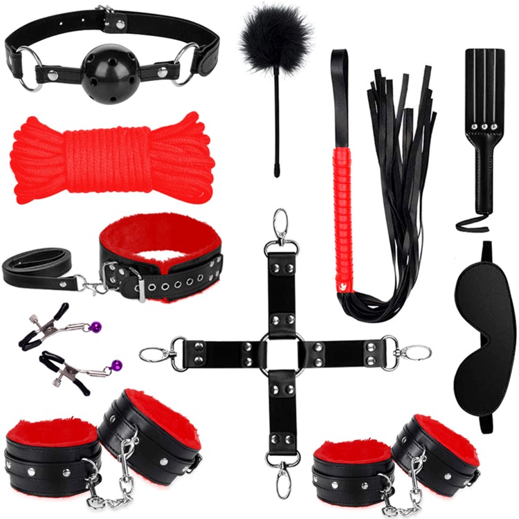 💥Hot Sale💥BDSM Bondage Sex Toys - 3 Fun Leather Bondage Toy Set