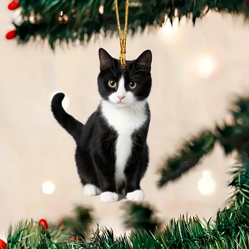 【🎄 Early Christmas Sale 40% OFF】🐾 Tuxedo Cat Christmas Ornament