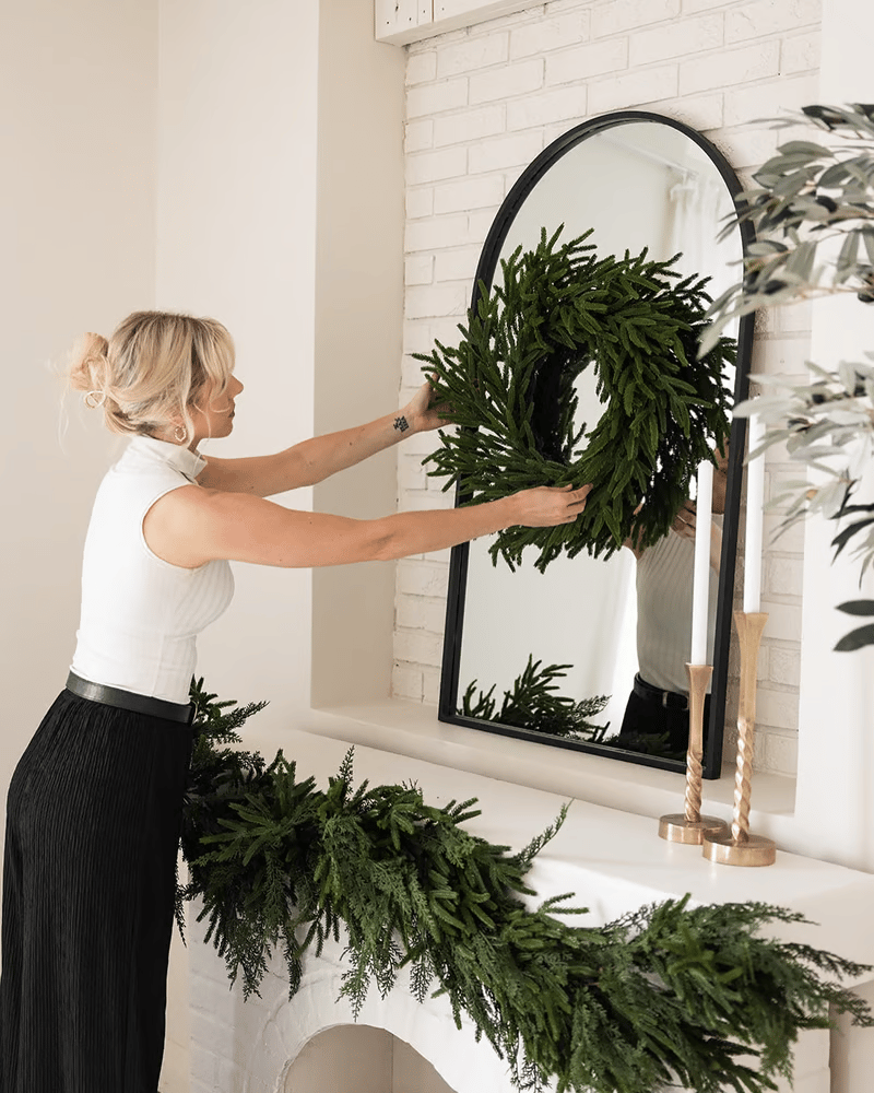 Christmas Sale 50% OFF!✨Natural Christmas Greenery - Real Touch Norfolk Pine Garland🌲