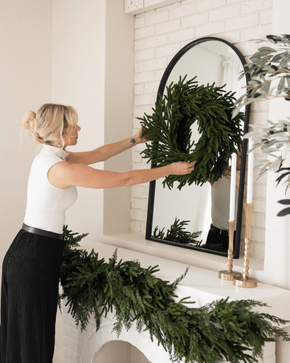 Christmas Sale 50% OFF!✨Natural Christmas Greenery - Real Touch Norfolk Pine Garland🌲