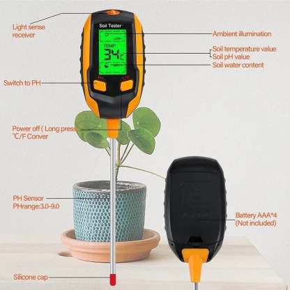 🔥Last Day 49% OFF-Digital 4-in-1 Soil Test Meter