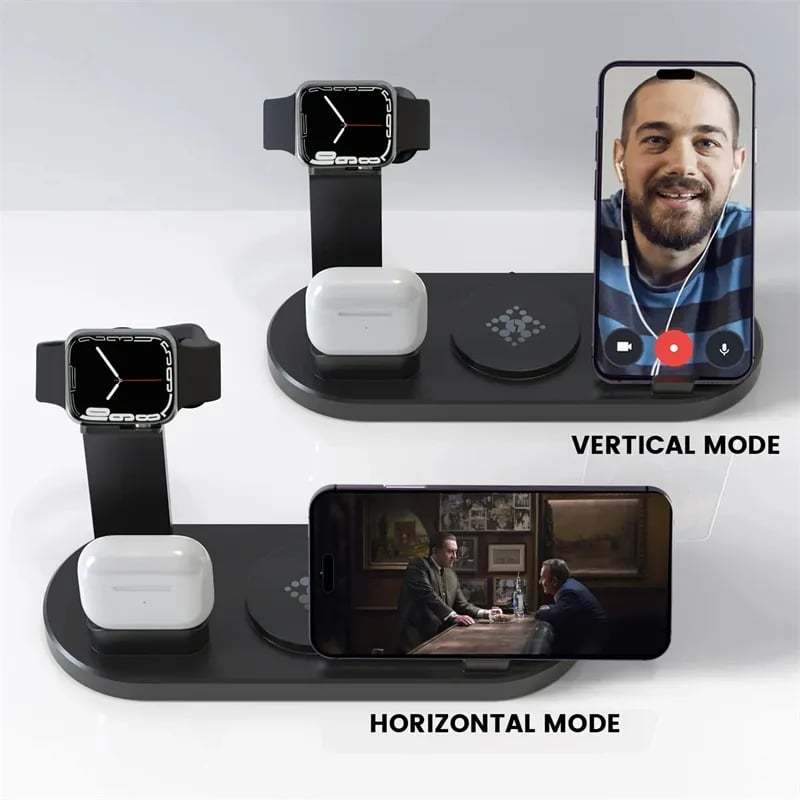 🔥7 in 1 Charging Station with Clock, Wireless Charger