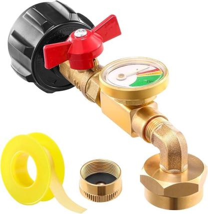 LAST DAY PROMOTION SAVE 49% Top-Rated Propane Refill Elbow Adapter with Tank Gauge