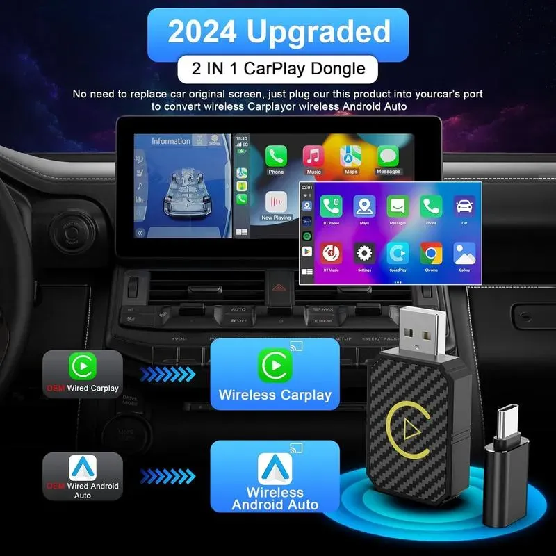 ✨LAST DAY ONLY 49% OFF🔥 Mini Universal Wireless CarPlay Adapter