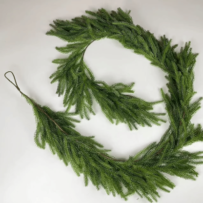 Christmas Sale 50% OFF!✨Natural Christmas Greenery - Real Touch Norfolk Pine Garland🌲