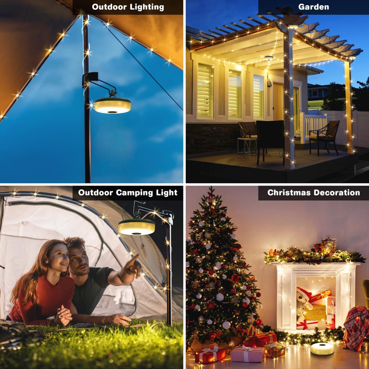🎅Christmas 49% OFF🎁32.8 FT Camping Outdoor Waterproof String Light