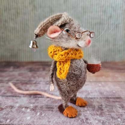🎅Christmas Hot Sale - Handmade Cute Needle Felted Mouse