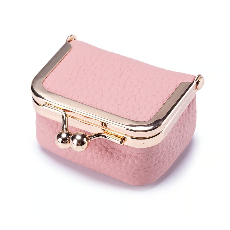 ✨ Genuine Leather Mini Jewelry Box - Compact & Stylish Jewelry Organizer ✨