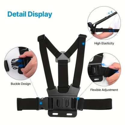 💥LAST DAY SALE 49% OFF💥 Action Camera Strap Set with Phone Clip, Fixing Mount for Gopro/Phone/Osmo Action, Sports Camera Accessories