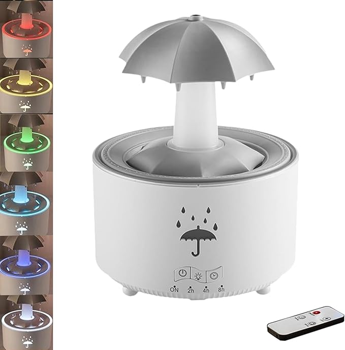 Hot Sale 49% OFF⏰ Rain Umbrella Humidifier & Aroma Diffuser with Soothing Rain Sounds
