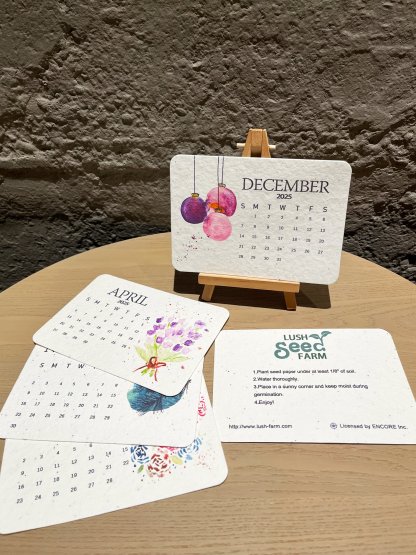 🌱Eco-Friendly Plantable Seed Calendar 2025