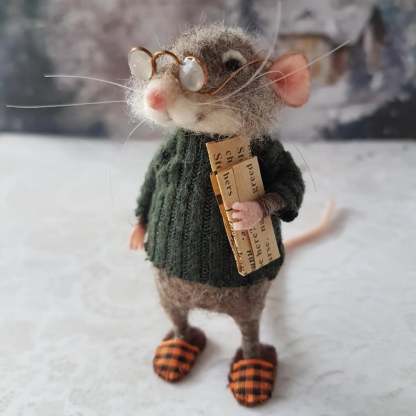 🎅Christmas Hot Sale - Handmade Cute Needle Felted Mouse