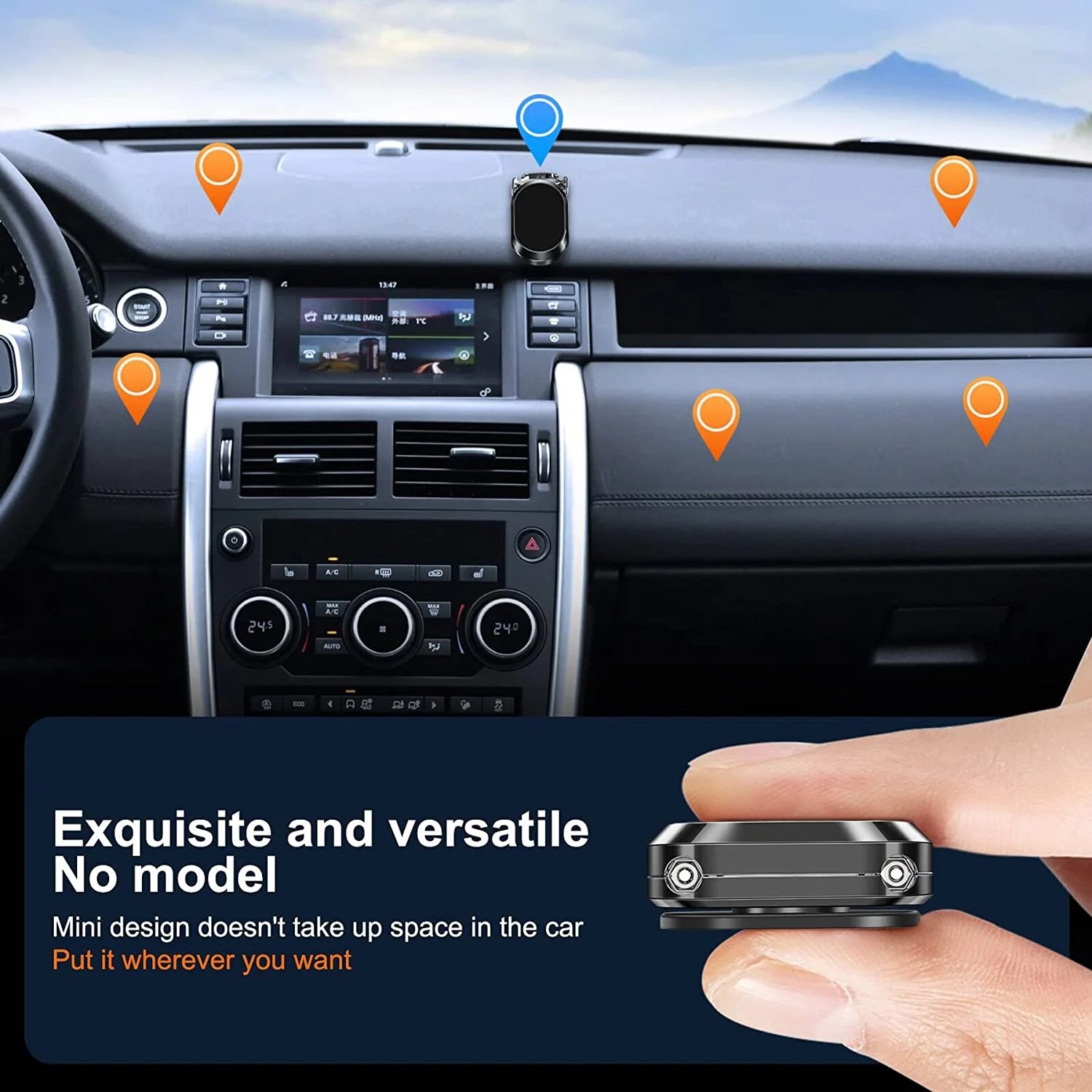 🔥Alloy Folding Magnetic Car Phone Holder