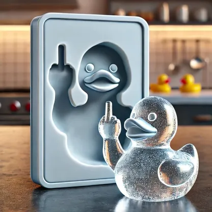 Funny Middle Finger Ice Mold✨