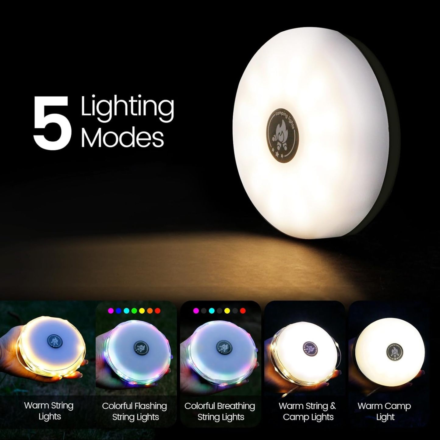 🎅Christmas 49% OFF🎁32.8 FT Camping Outdoor Waterproof String Light